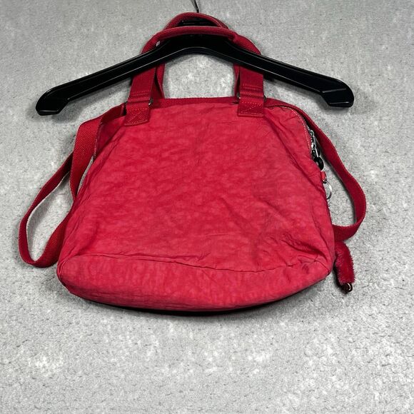 Vintage Y2K Kipling Crossbody Messenger Style Shoulder Hand Bag Keychain Red Pk - Picture 7 of 11